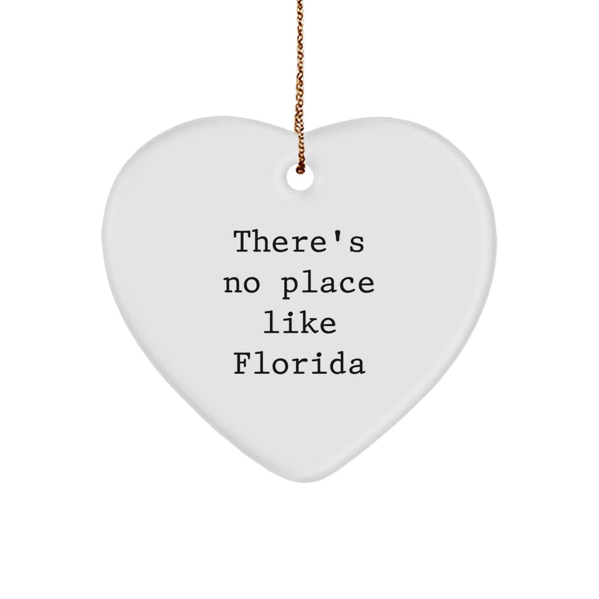 Funny Florida Heart Ornament Gifts from Friends to Men or Women for Florida Christmas Unique Gifts - Image 1