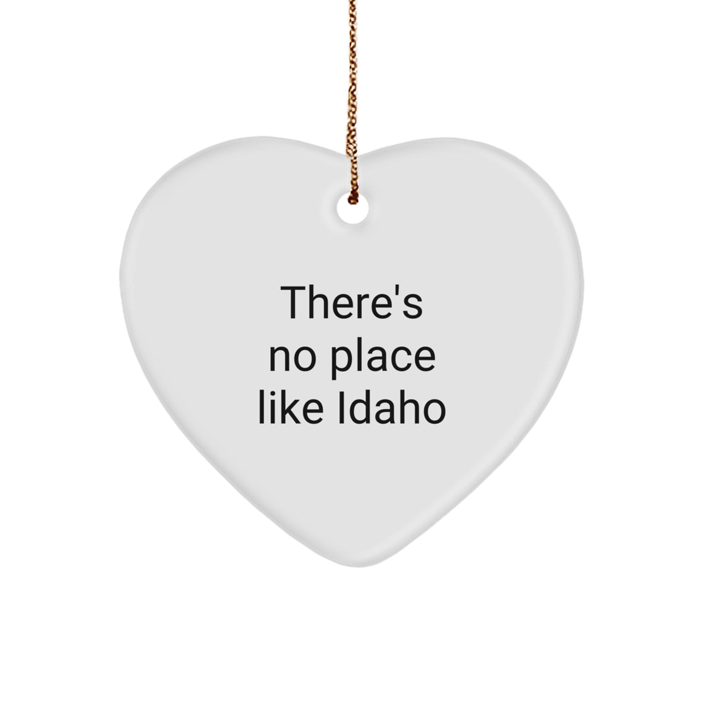 Idaho Heart Ornament Gifts from Friends to Family - Funny Idaho Christmas Decor - Image 1