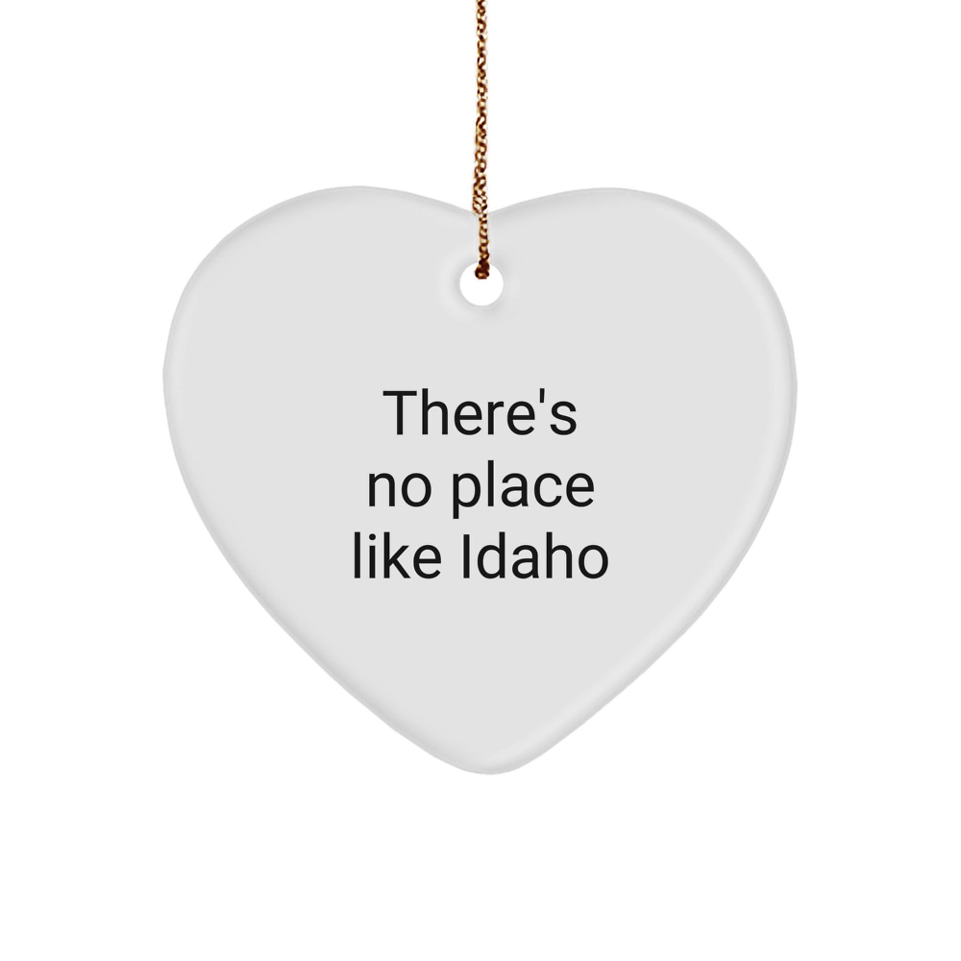 Idaho Heart Ornament Gifts from Friends to Family - Funny Idaho Christmas Decor - Image 1