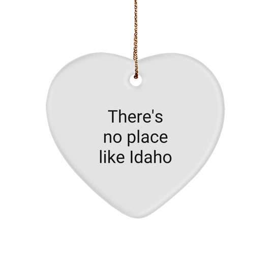 Idaho Heart Ornament Gifts from Friends to Family - Funny Idaho Christmas Decor - Image 1