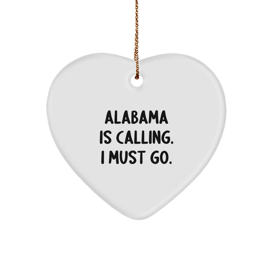 Alabama Calling, Heartfelt Gifts for Friends and Family, Christmas Ornament