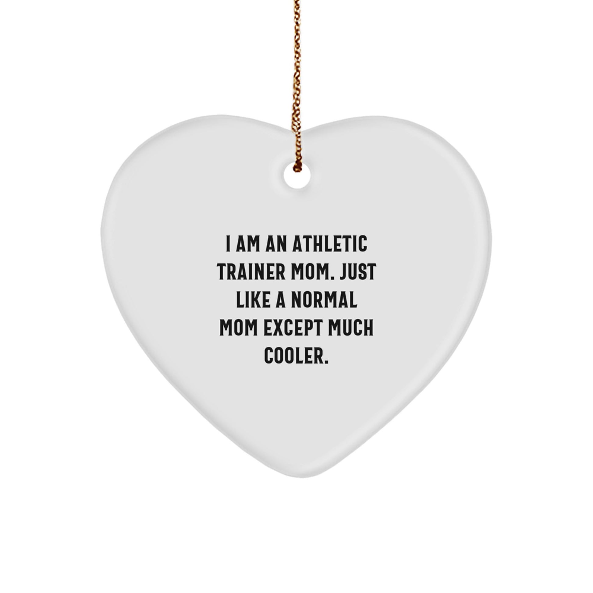 Gifts from the Heart of an Athletic Trainer Mom - Cute Unique Athletic Trainer Heart Ornament for Christmas Unique Gifts for Women Men Friends Family - Image 1