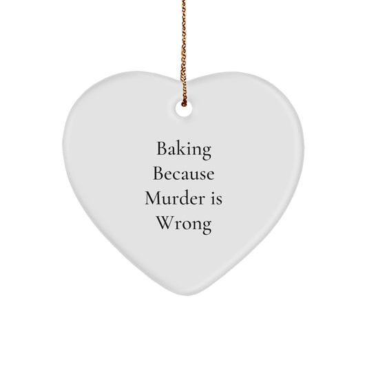Baking Gifts for Friends Funny Christmas Heart Ornament Gifts from Men - Image 1