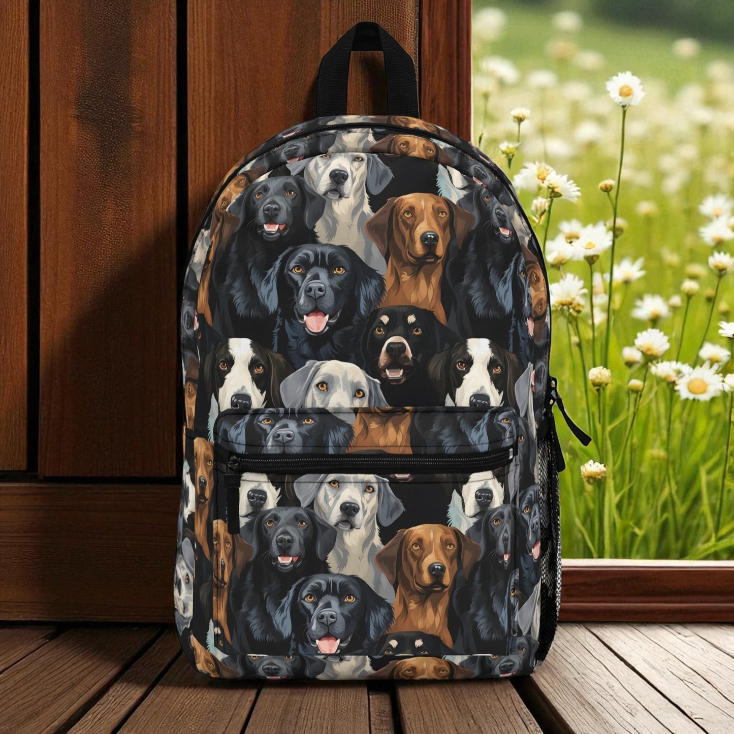 Dog Lovers Backpack - Cute Canine Design, Pet Gifts, School Supplies, Fun Accessories, Animal-Themed Bags - Mallard Moon Gift Shop