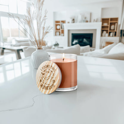 Halloween Ghost, I Found This Humerus - Engraved Lid 14 oz Soy Scented Candle - Mallard Moon Gift Shop