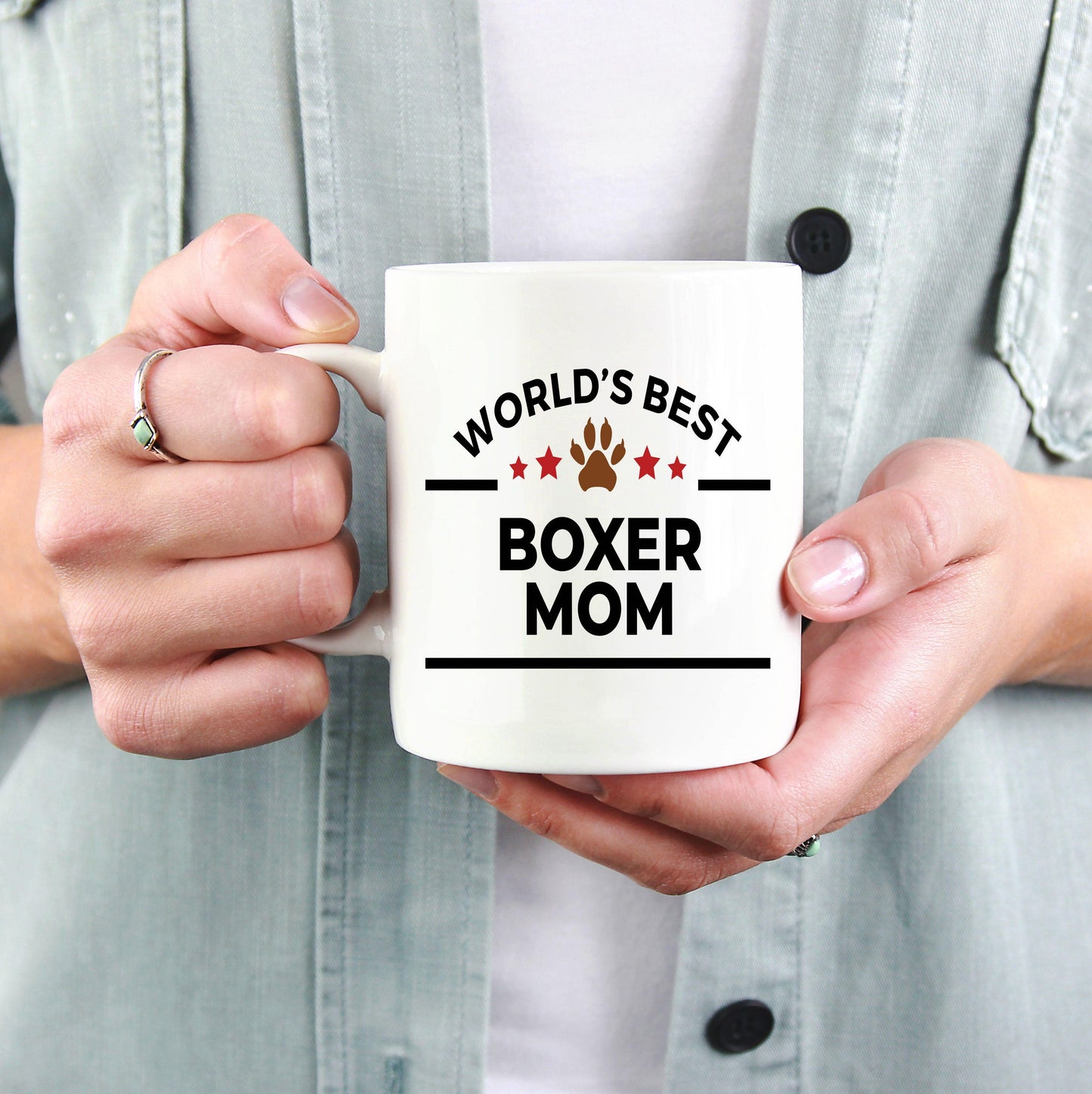 Boxer Dog Mom Mug - Mallard Moon Gift Shop