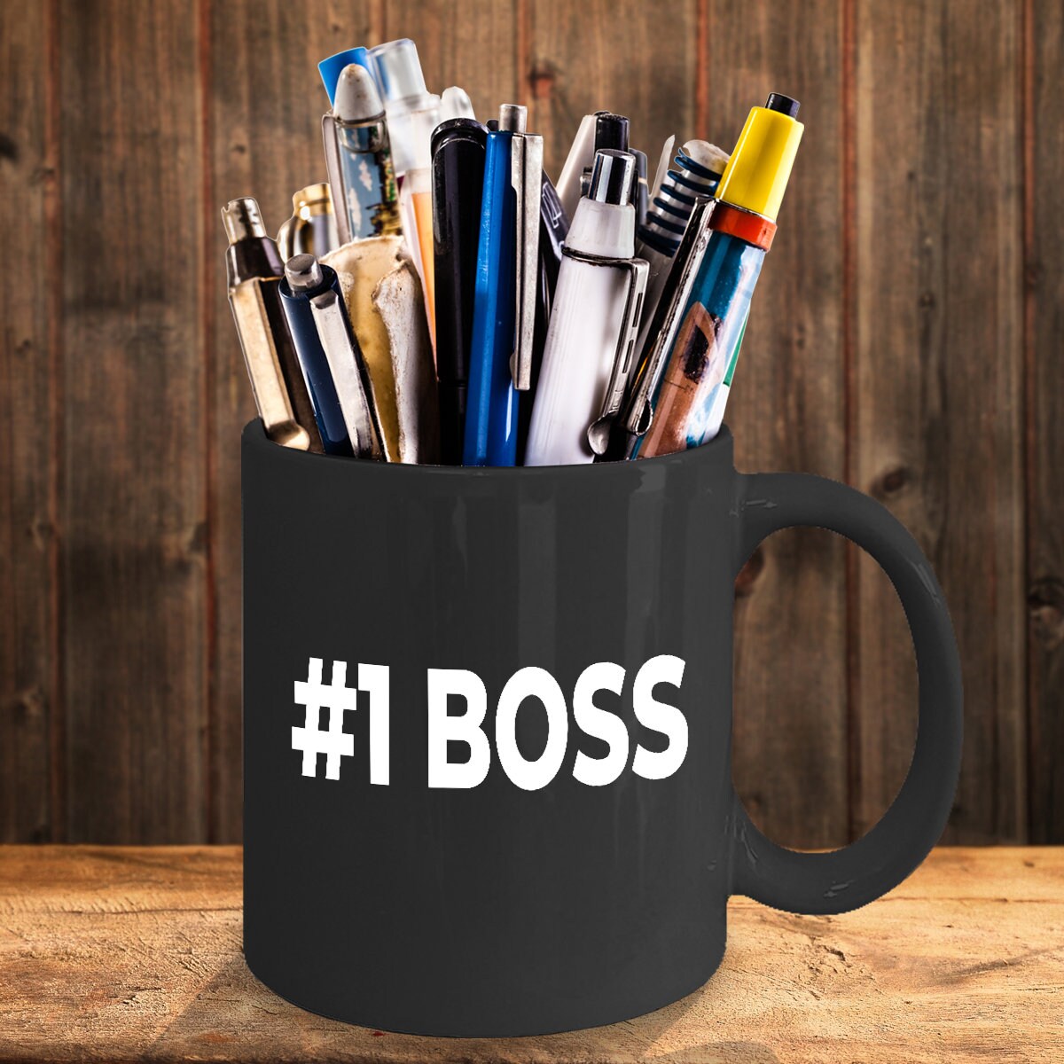 Boss Black Coffee Mug - Mallard Moon Gift Shop