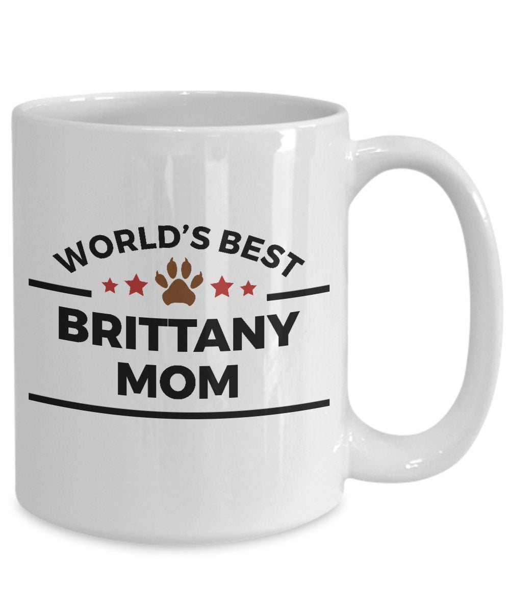 Brittany Spaniel Dog Mom Mug - Mallard Moon Gift Shop