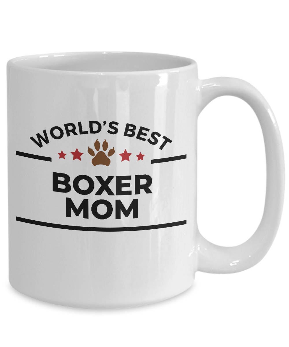 Boxer Dog Mom Mug - Mallard Moon Gift Shop