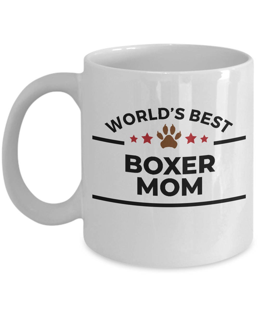 Boxer Dog Mom Mug - Mallard Moon Gift Shop