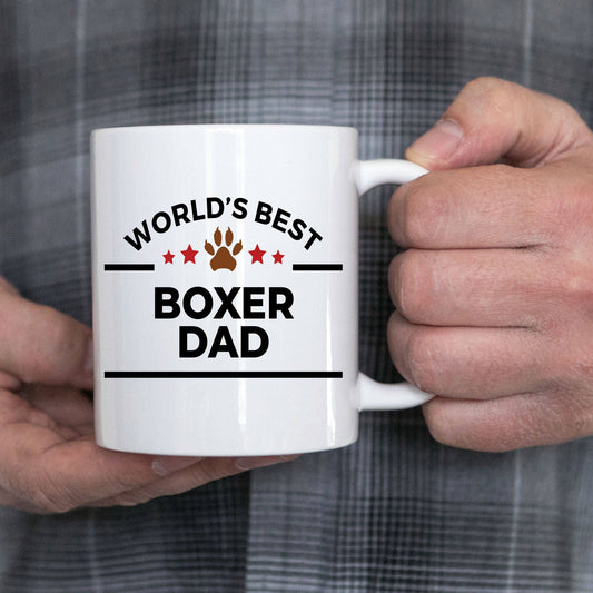 Boxer Dog Dad Ceramic Coffee Mug - Mallard Moon Gift Shop