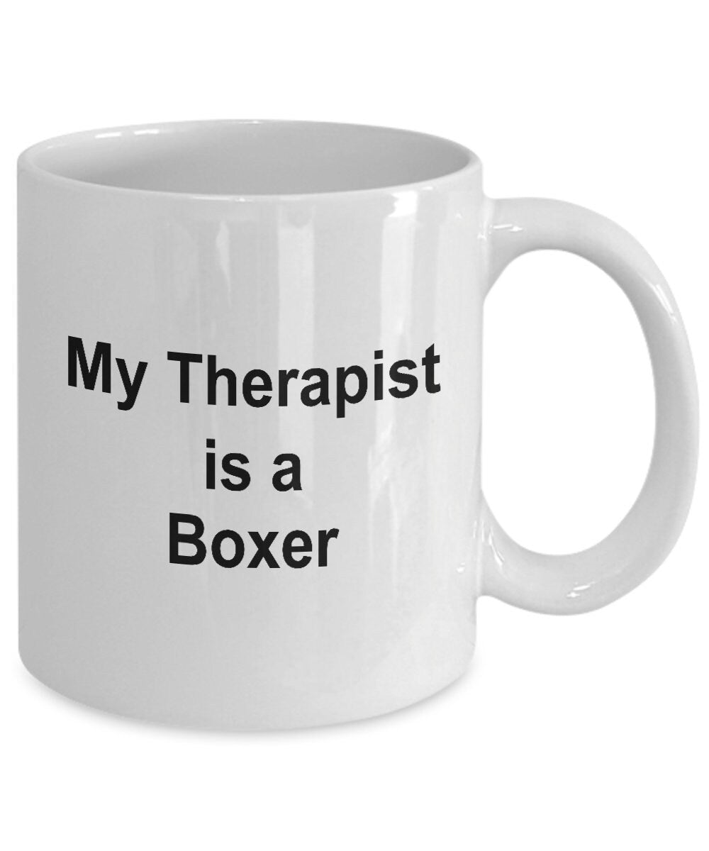 Boxer Dog Therapist Mug - Mallard Moon Gift Shop