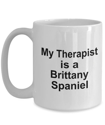 Brittany Spaniel Dog Therapist Mug - Mallard Moon Gift Shop