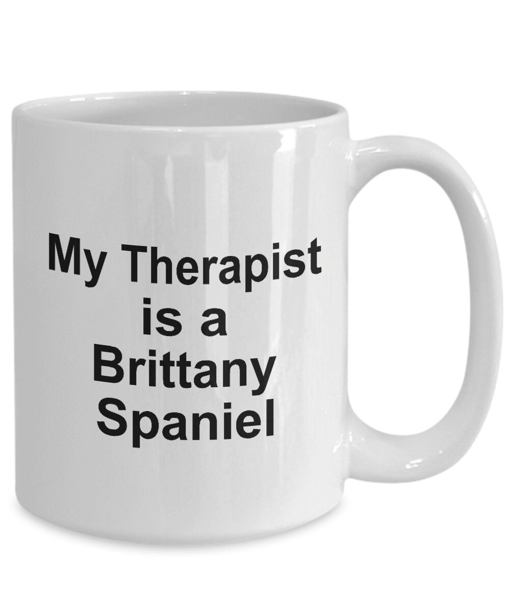 Brittany Spaniel Dog Therapist Mug - Mallard Moon Gift Shop