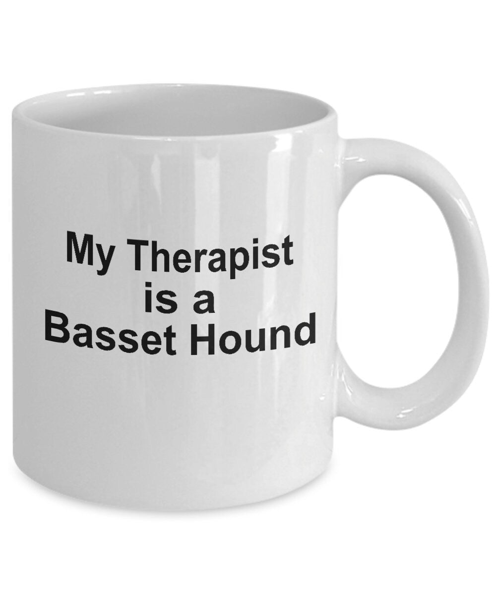 Basset Hound Dog Therapist Mug - Mallard Moon Gift Shop