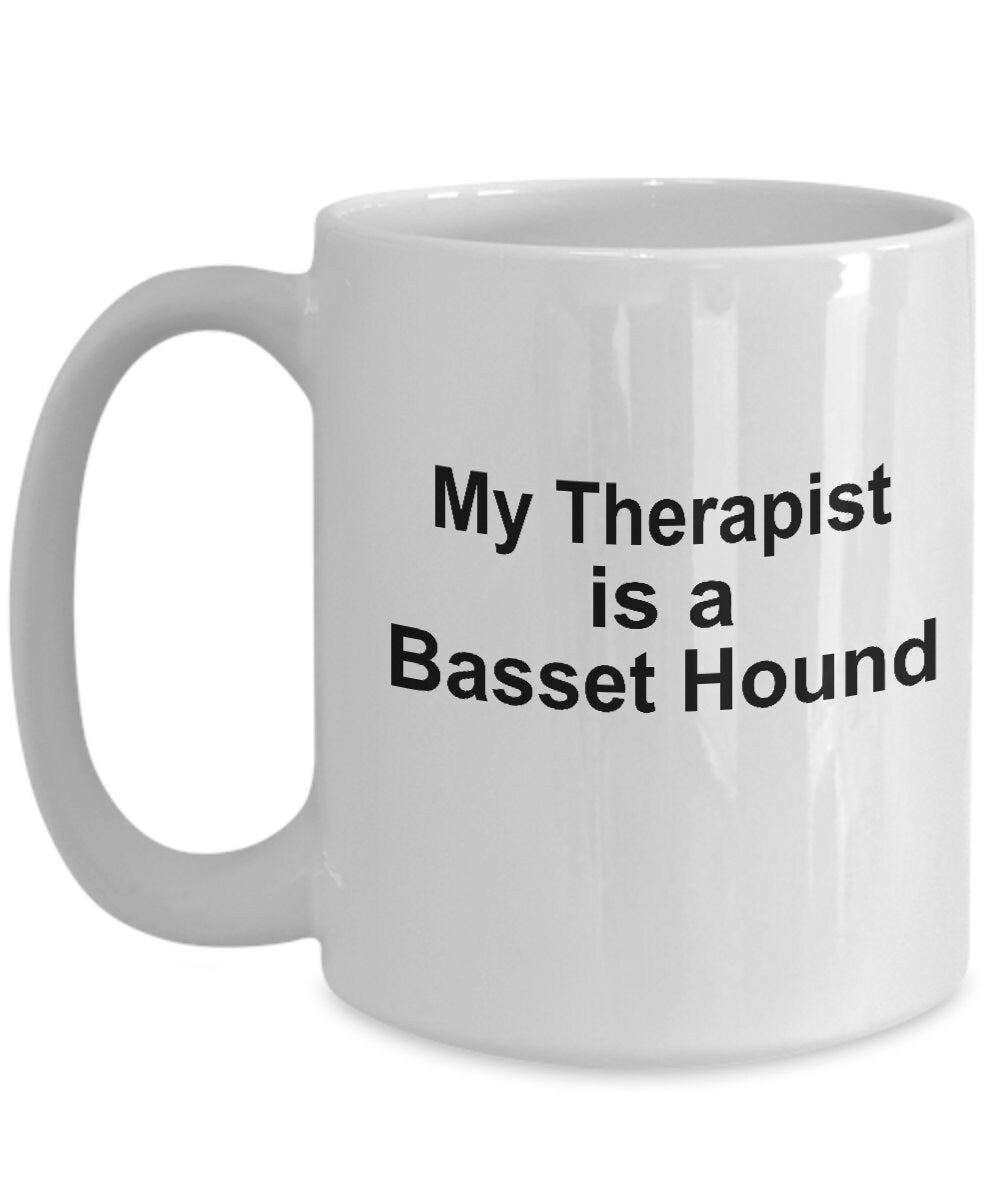 Basset Hound Dog Therapist Mug - Mallard Moon Gift Shop