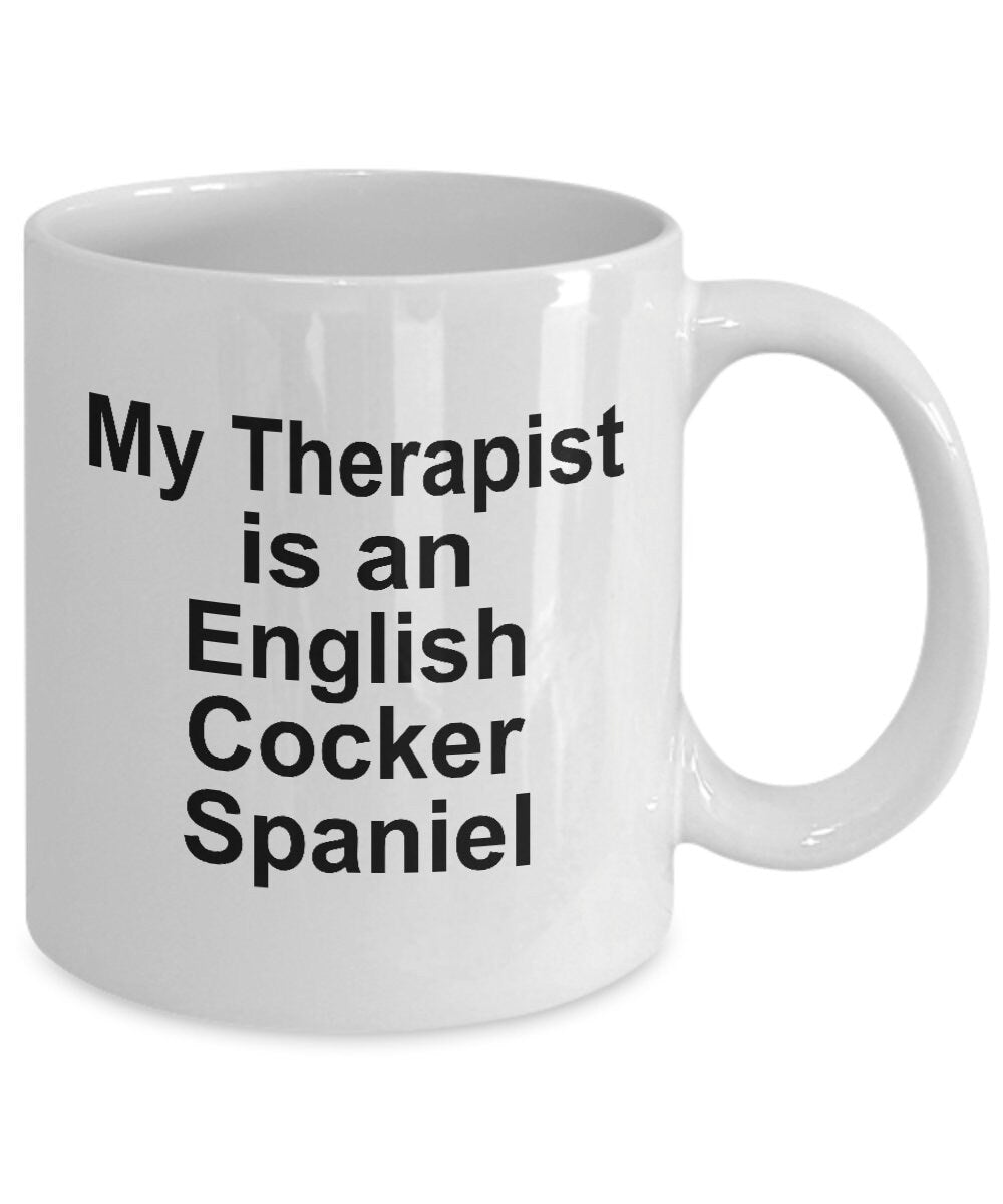 English Cocker Spaniel Dog Therapist Mug - Mallard Moon Gift Shop
