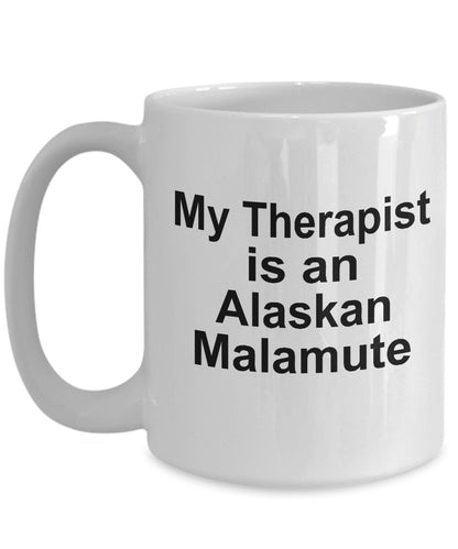Alaskan Malamute Dog Therapist Mug - Mallard Moon Gift Shop