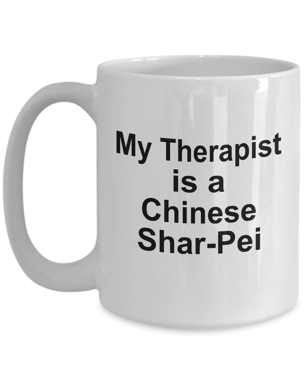 Chinese Shar-Pei Dog Therapist Mug - Mallard Moon Gift Shop