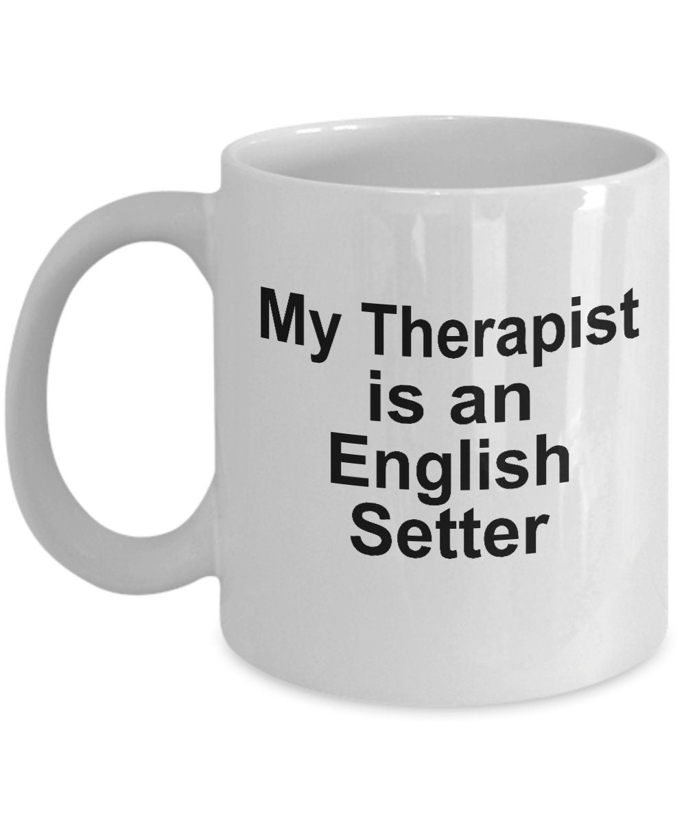 English Setter Dog Therapist Mug - Mallard Moon Gift Shop