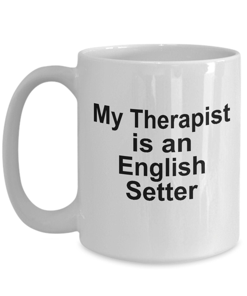 English Setter Dog Therapist Mug - Mallard Moon Gift Shop