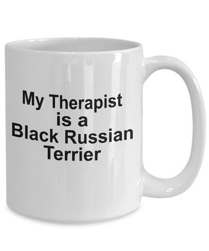 Black Russian Terrier Dog Therapist Mug - Mallard Moon Gift Shop