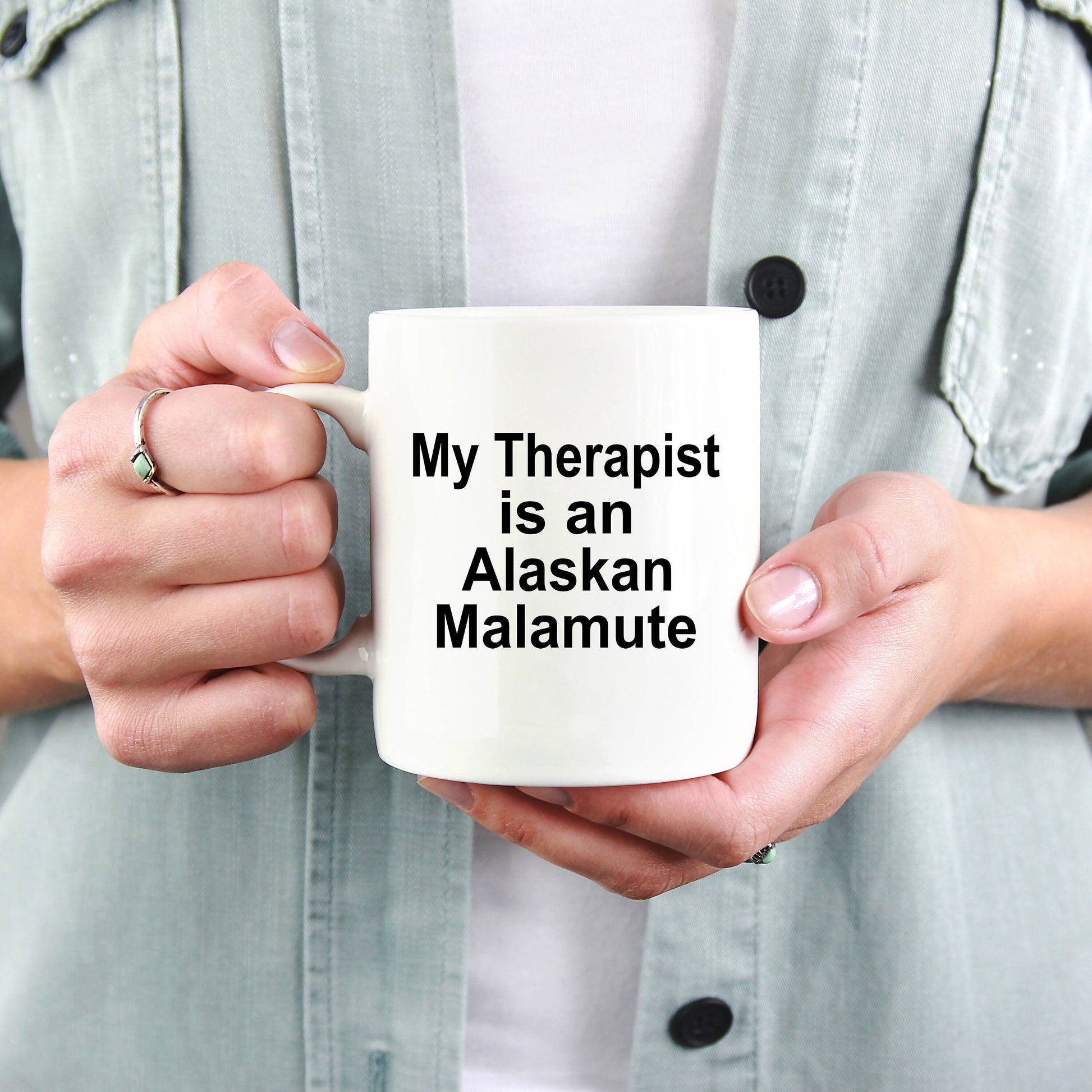 Alaskan Malamute Dog Therapist Mug - Mallard Moon Gift Shop