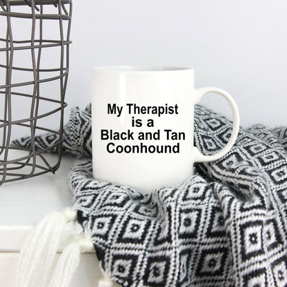 Black and Tan Coonhound Dog Therapist Mug - Mallard Moon Gift Shop