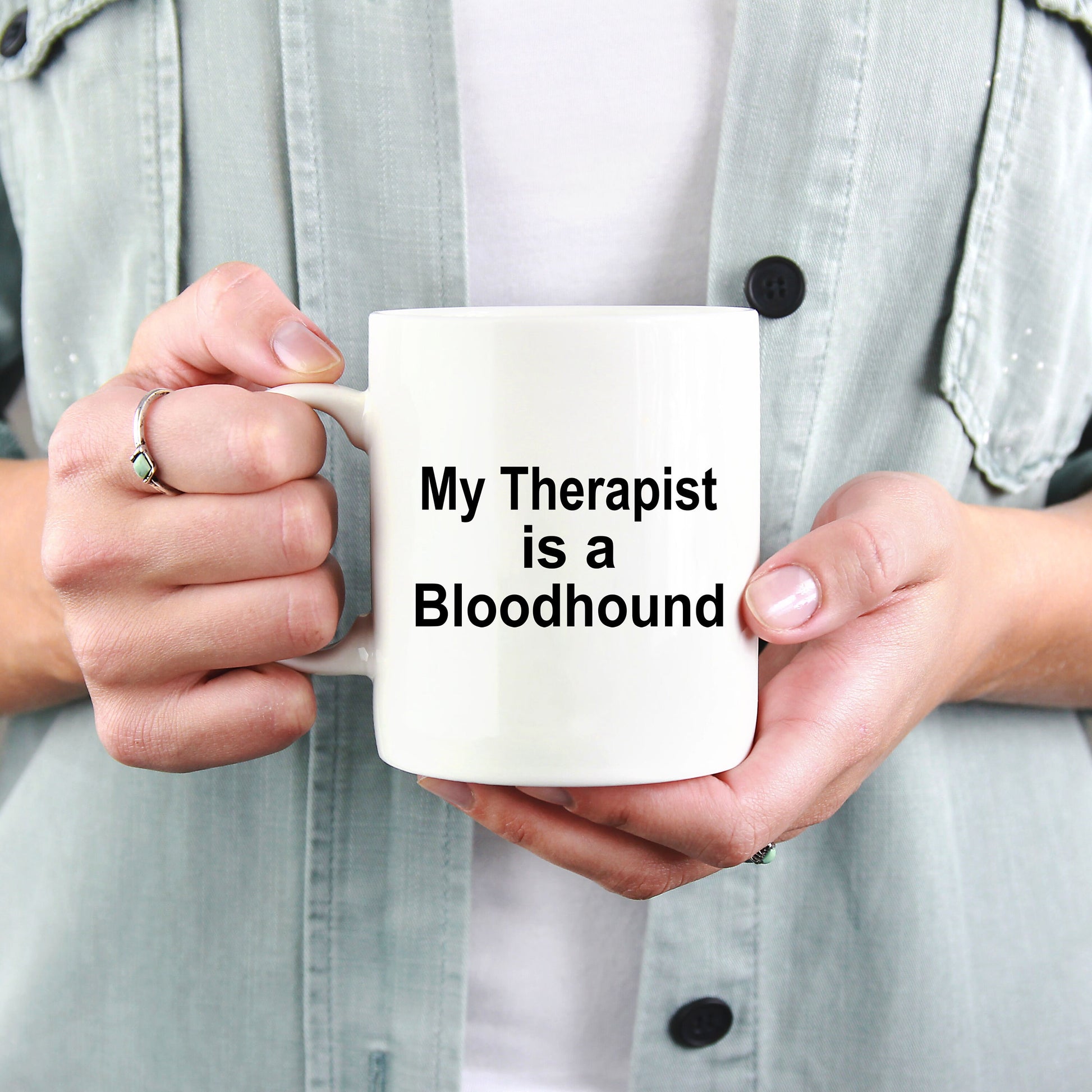Bloodhound Dog Therapist Mug - Mallard Moon Gift Shop