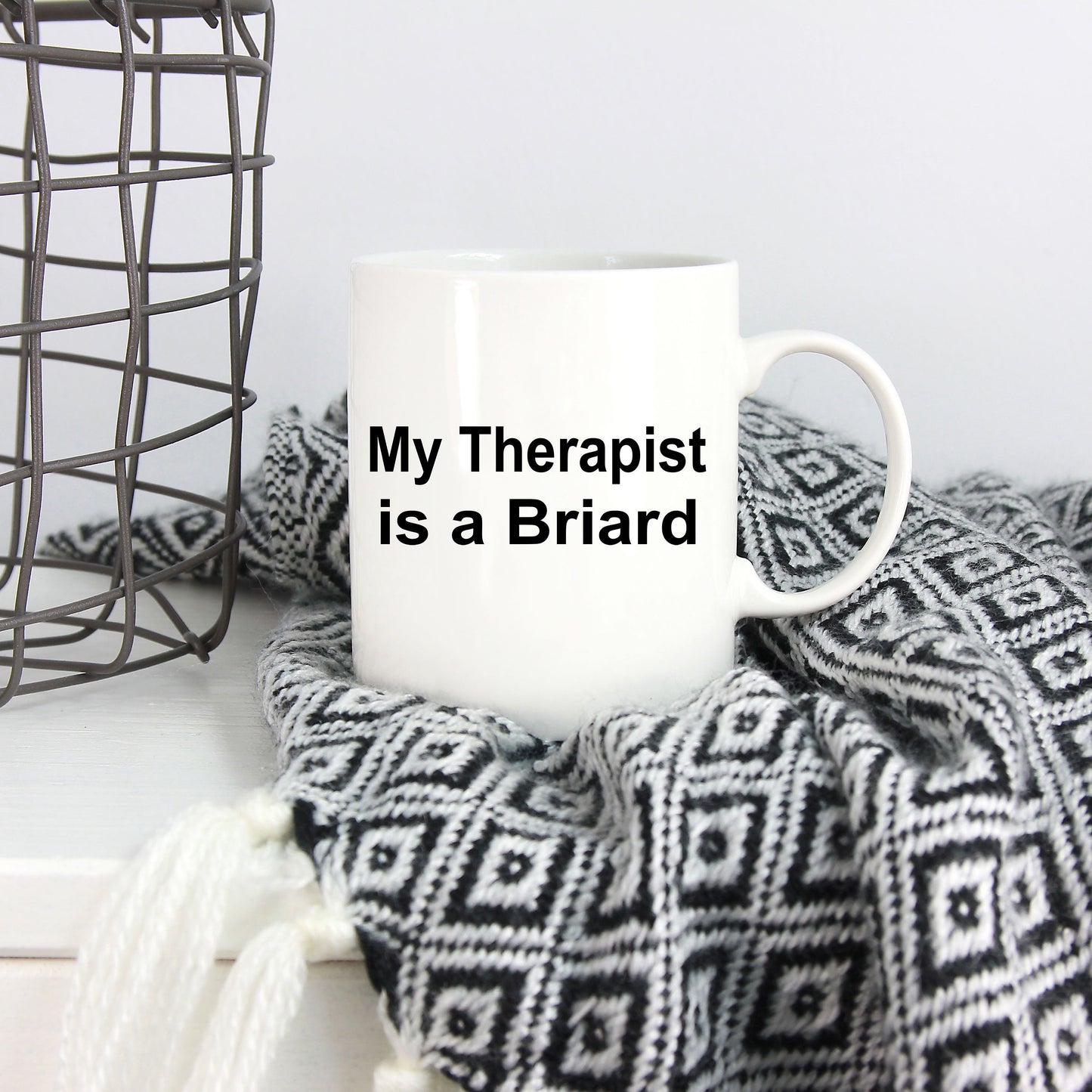 Briard Dog Therapist Mug - Mallard Moon Gift Shop