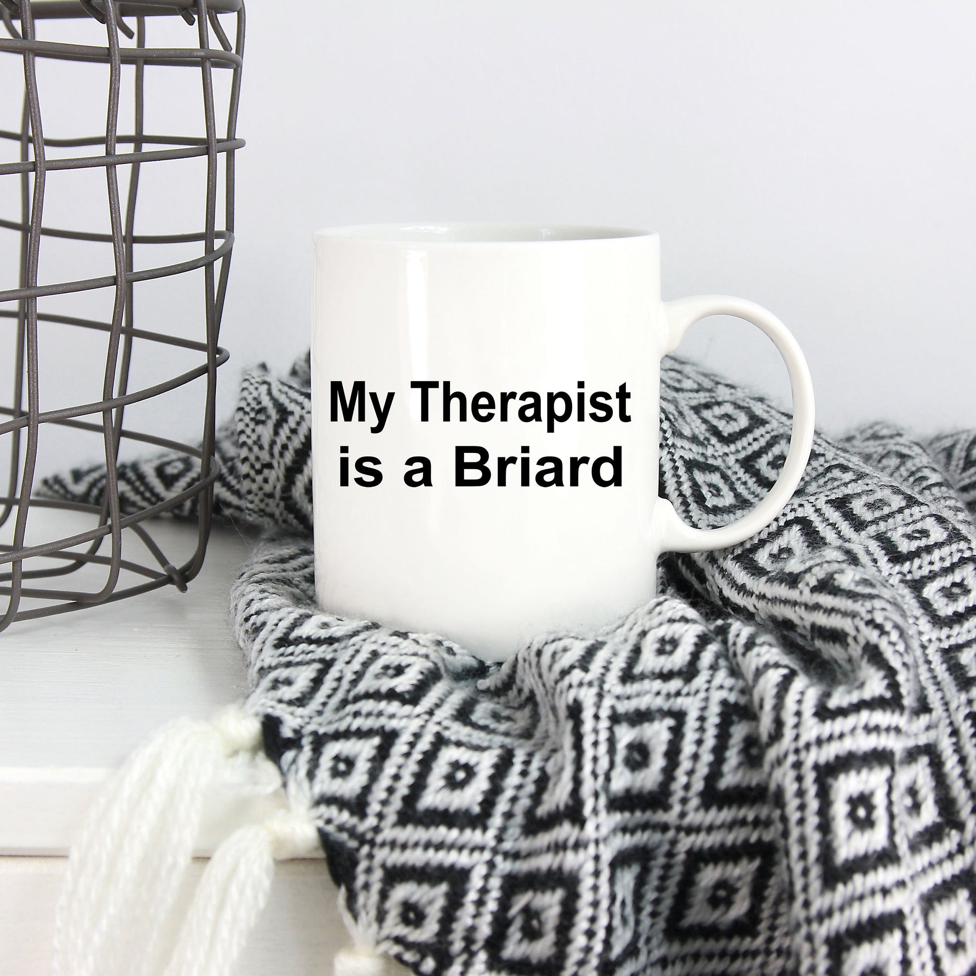 Briard Dog Therapist Mug - Mallard Moon Gift Shop