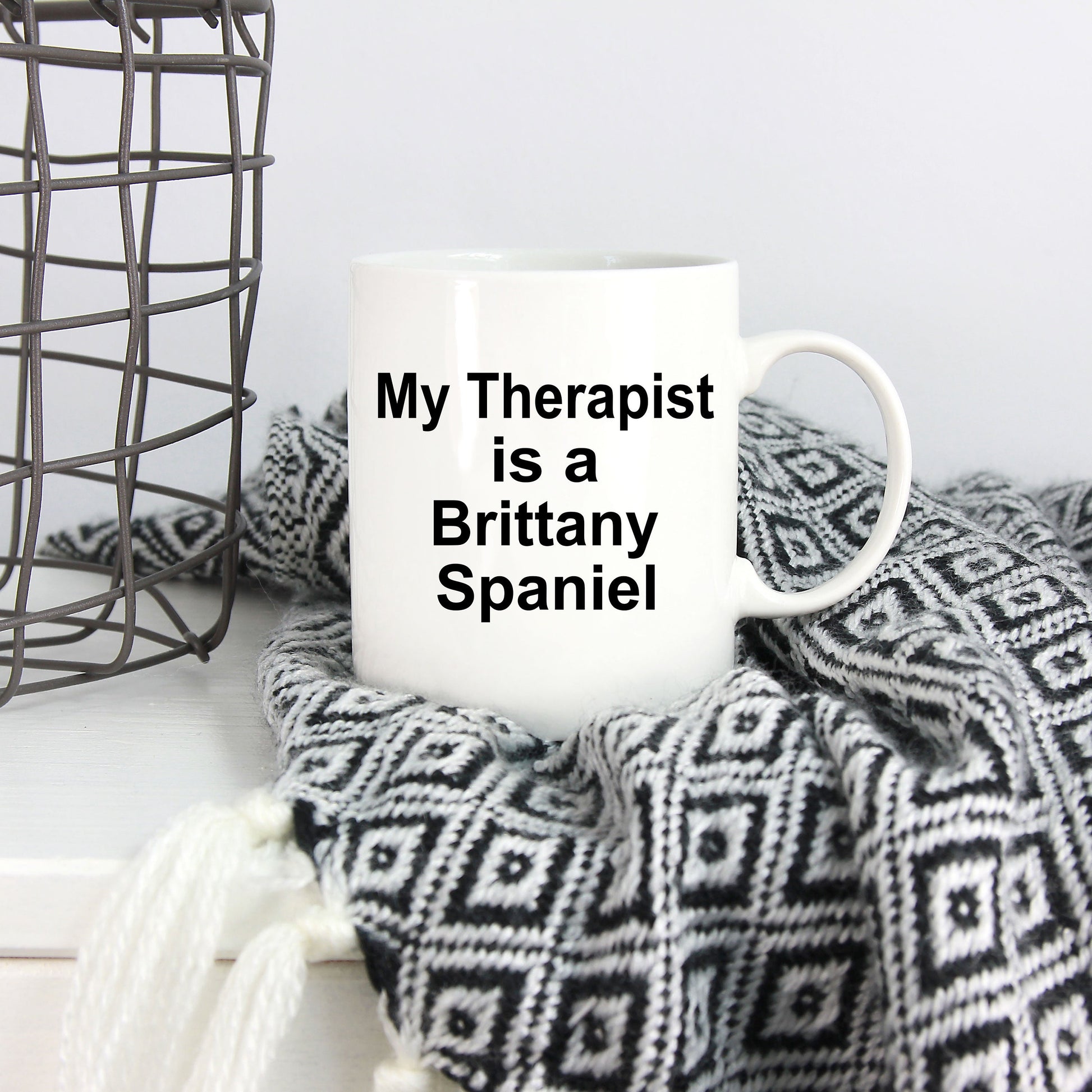 Brittany Spaniel Dog Therapist Mug - Mallard Moon Gift Shop