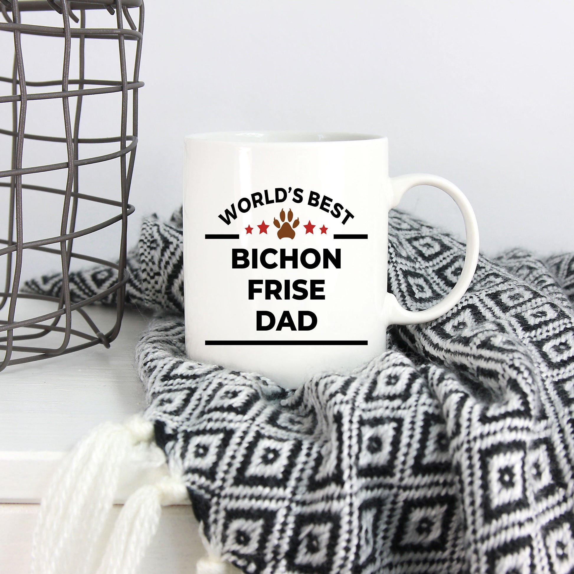 Bichon Frise Dog Dad Mug - Mallard Moon Gift Shop