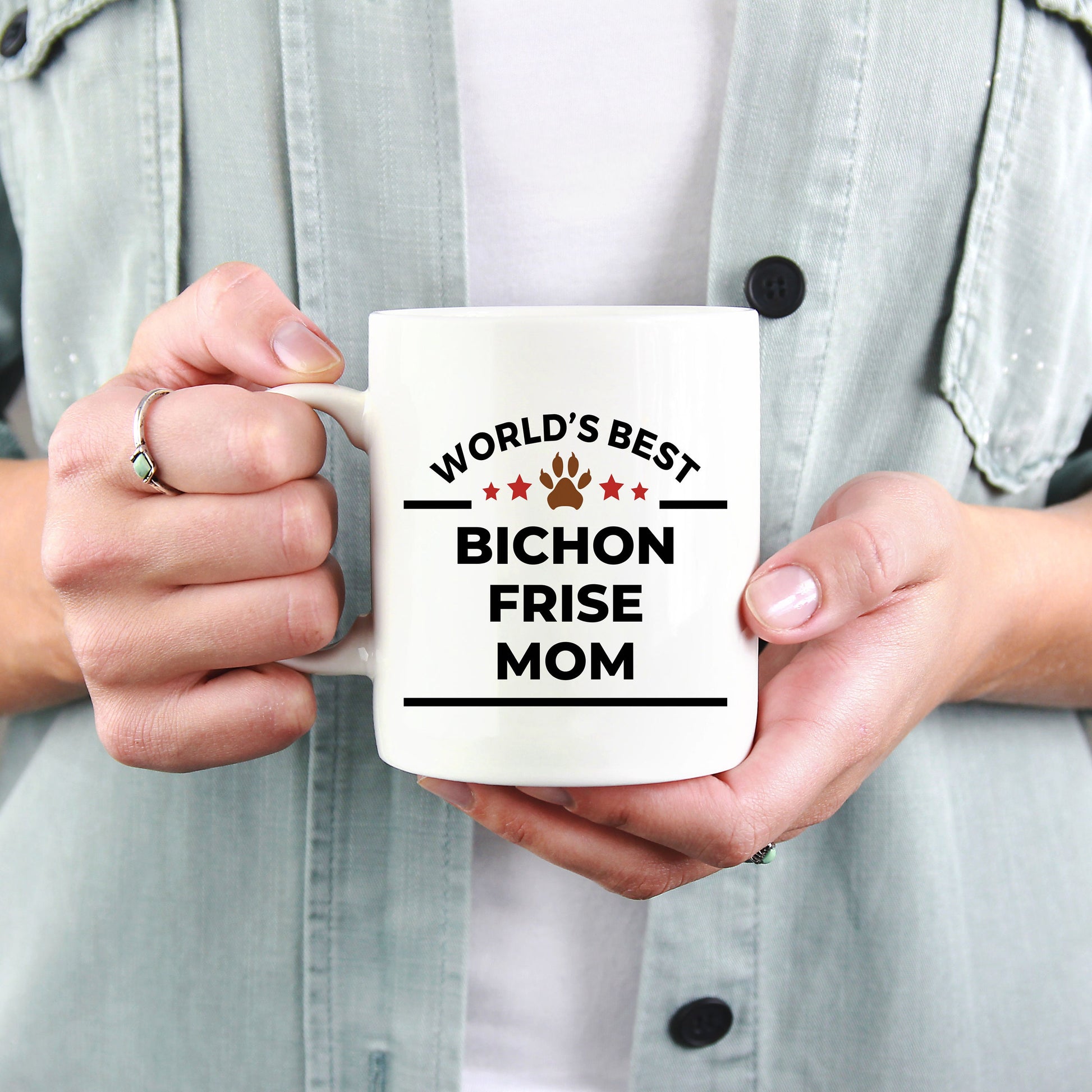 Bichon Frise Dog Mom Coffee Mug - Mallard Moon Gift Shop