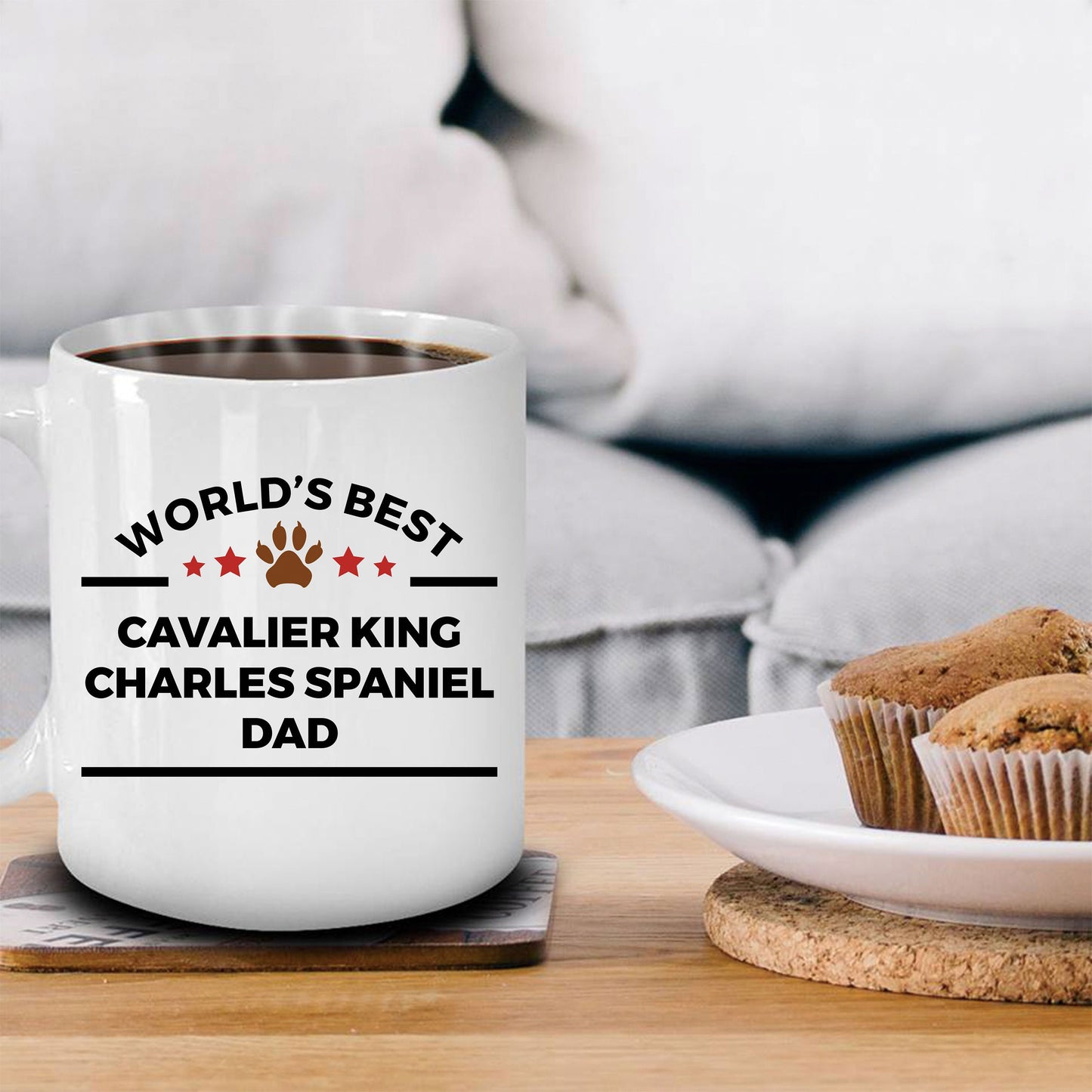Cavalier King Charles Spaniel Dog Dad Mug - Mallard Moon Gift Shop