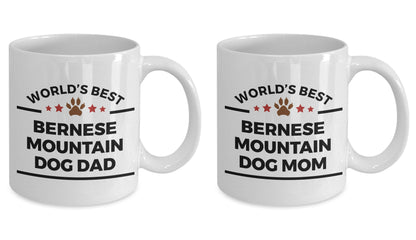 Bernese Mountain Dog Dad and Mom Coffee Couples - Mug Set of 2 - Mallard Moon Gift Shop