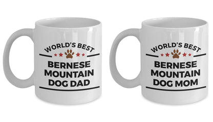 Bernese Mountain Dog Dad and Mom Coffee Couples - Mug Set of 2 - Mallard Moon Gift Shop