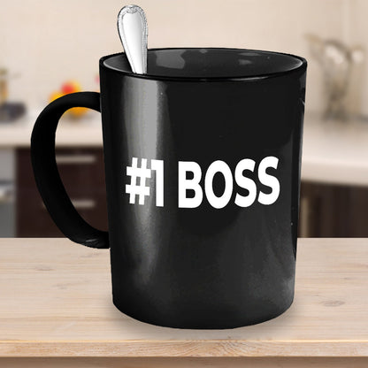 Boss Black Coffee Mug - Mallard Moon Gift Shop
