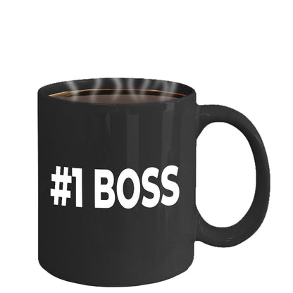 Boss Black Coffee Mug - Mallard Moon Gift Shop
