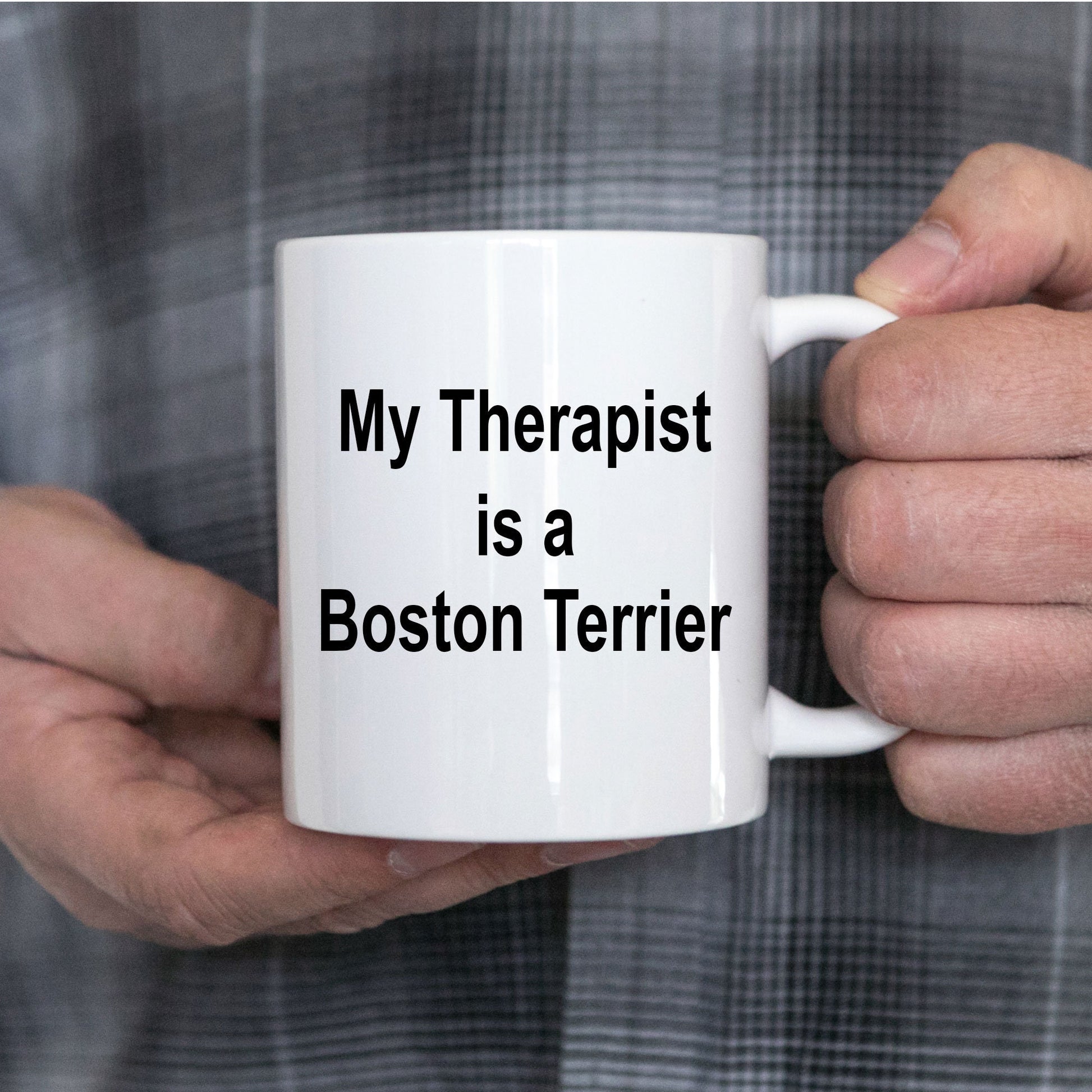 Boston Terrier Dog Therapist Mug - Mallard Moon Gift Shop
