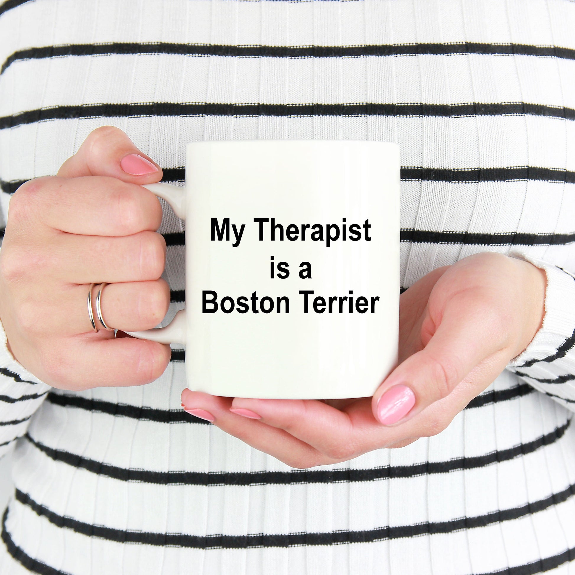 Boston Terrier Dog Therapist Mug - Mallard Moon Gift Shop