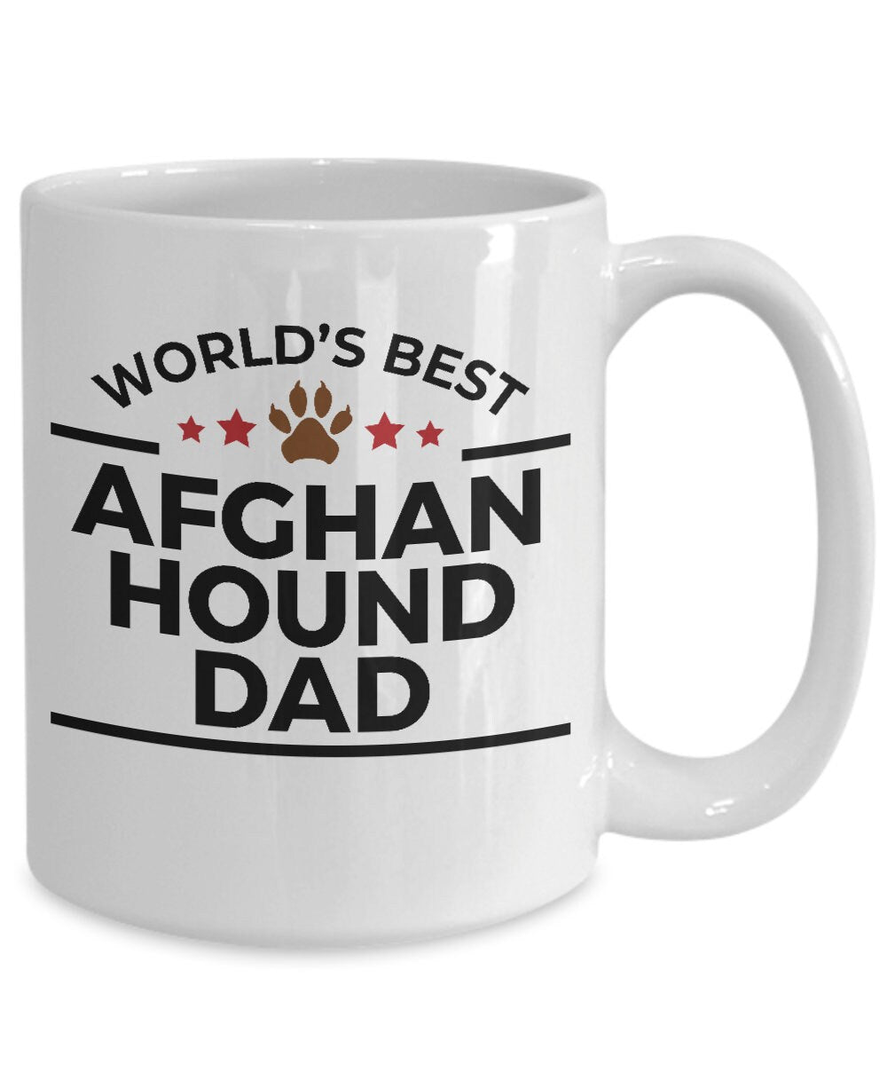 Afghan Hound Dog Dad Mug - Mallard Moon Gift Shop