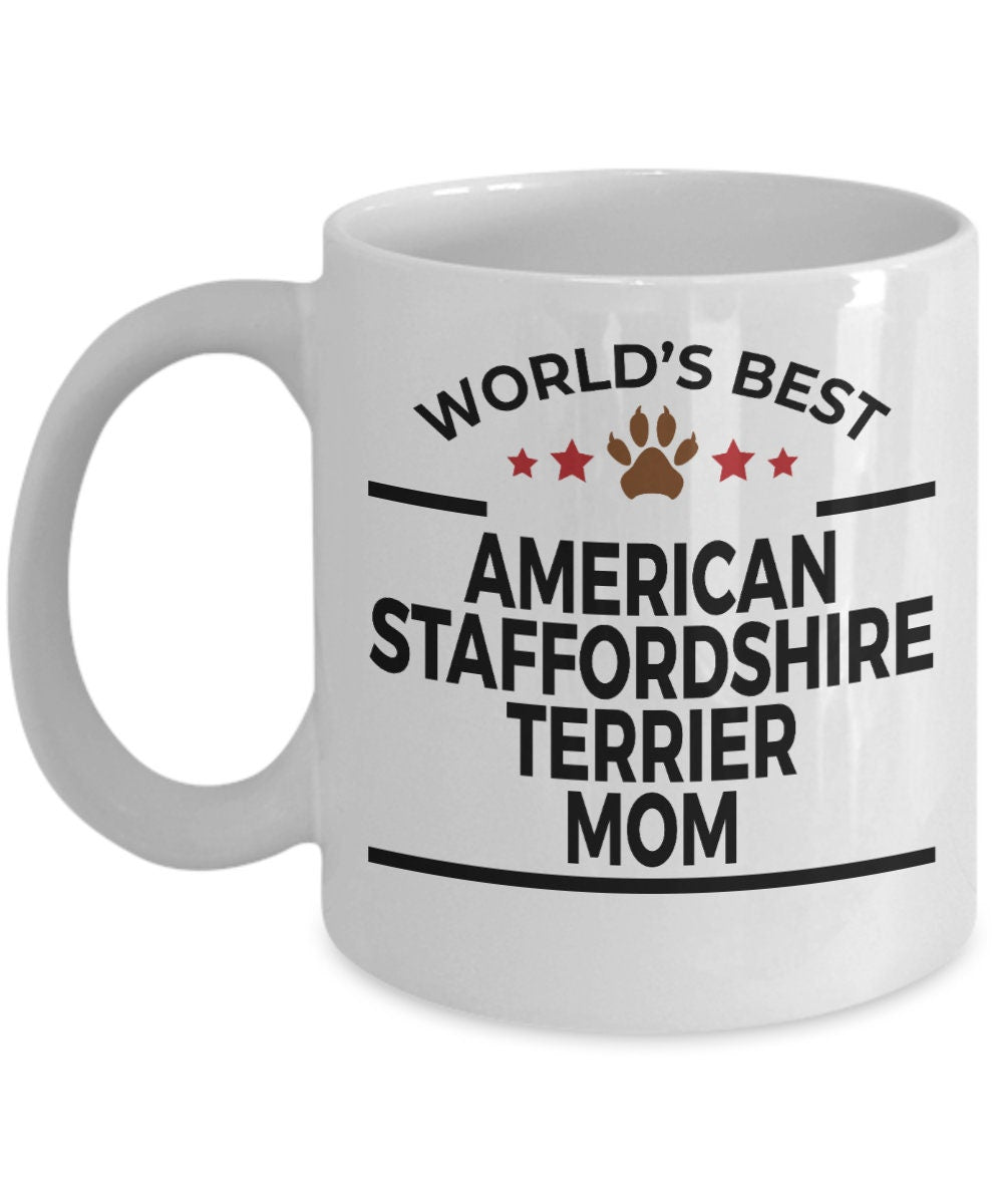 American Staffordshire Terrier Dog Mom Mug - Mallard Moon Gift Shop
