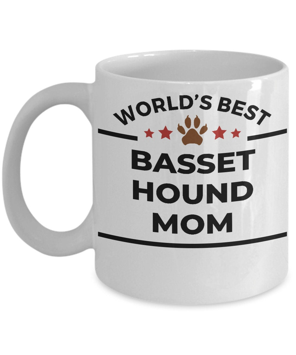 Basset Hound Dog Mom Mug - Mallard Moon Gift Shop