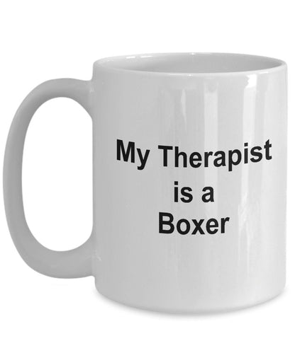 Boxer Dog Therapist Mug - Mallard Moon Gift Shop