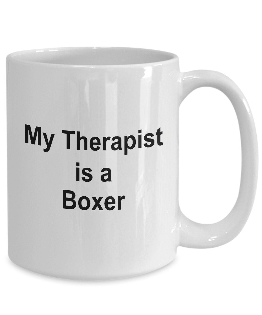 Boxer Dog Therapist Mug - Mallard Moon Gift Shop