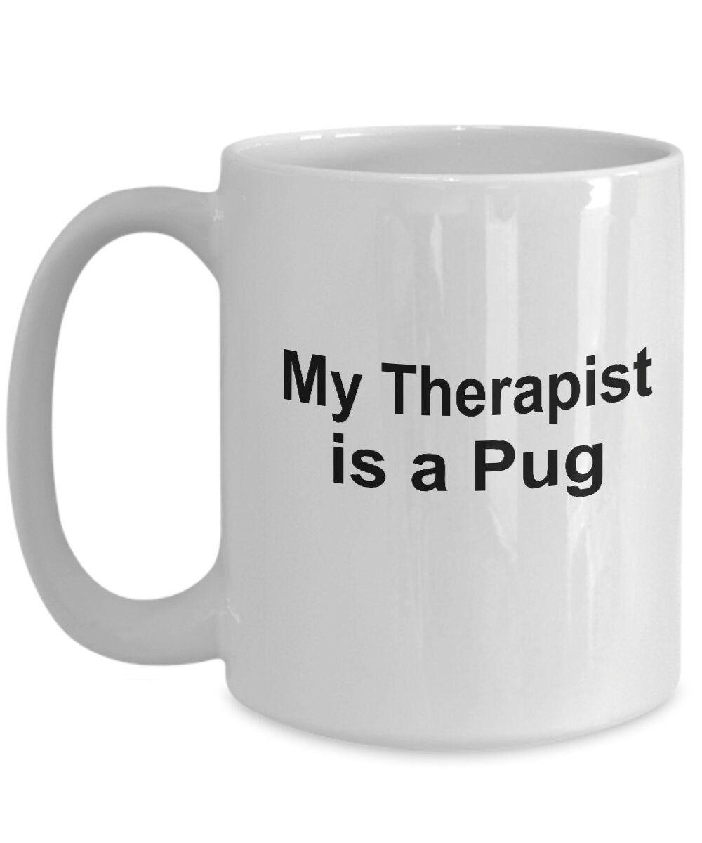 Pug Therapist Dog Mug - Mallard Moon Gift Shop