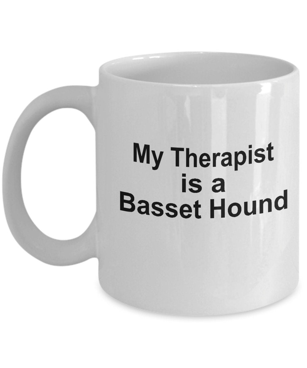 Basset Hound Dog Therapist Mug - Mallard Moon Gift Shop