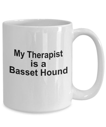 Basset Hound Dog Therapist Mug - Mallard Moon Gift Shop