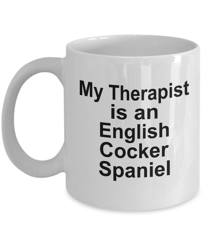 English Cocker Spaniel Dog Therapist Mug - Mallard Moon Gift Shop